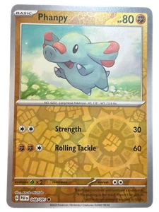 Phanpy Reverse Holo SV: Paldean Fates 048/091 NM - Picture 1 of 2