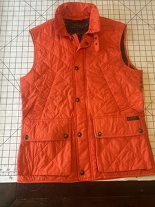 Ralph Lauren Polo Mens Orange Gilet Vest Size Small - Picture 1 of 12