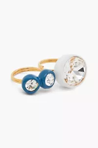BRAND NEW WITH TAG Marni Gold Tone And Enamel Ring - Picture 1 of 6