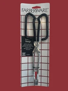 Farberware Utility Tongs BNIP Stainless Steel, Lifetime Limited Warranty - Picture 1 of 2