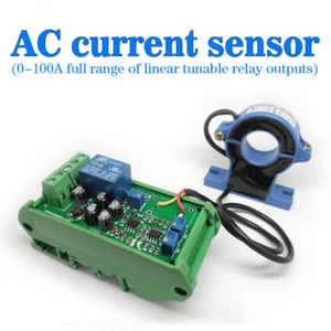 Current Detection Sensor AC 0-100A Full Range of Linear Adjustable Relay Output - Picture 1 of 3