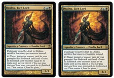 Dralnu, Lich Lord 2x x2 2006 Time Spiral Multi-Color Rare MTG NM Actual Pics