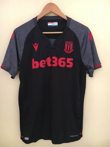 Stoke City FC 2019 2020 Macron away football shirt soccer jersey. Size XL Cover
