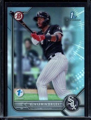 2022 1st Bowman ~ Benyamin Bailey ~ Sky Blue Foil 1st Edition ~ #BPPF-8 - Image 1 of 2