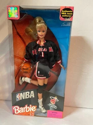 1998 Mattel NBA Miami Heat Barbie Doll New in Box - Image 1 of 4