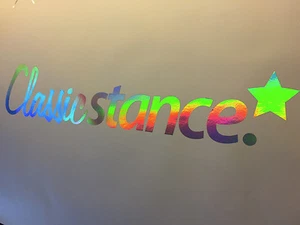 Oilslick Frontscheibe Aufkleber Classic Stance Ölfarbe Hologramm low deep 156 - Picture 1 of 11