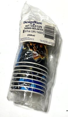 Taza de papel fría caliente para fiesta de cumpleaños TRANSFORMERS Bumble Bee 8 quilates/paquete 9 oz NUEVO Foto 1 de 2