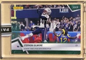 Stephon Gilmore 2018 Panini Instant 433 Super Bowl 53 Interception 9 von 10 SSP - Bild 1 von 2