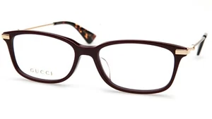 NUOVI OCCHIALI GUCCI GG011OA 005 BORGOGNA MONTATURA OCCHIALI 53-16-145 B36mm Giappone - Foto 1 di 4