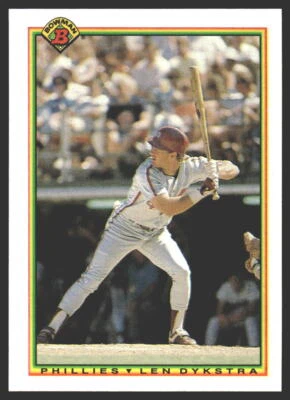 Len Dykstra #152 1990 Bowman Philadelphia Phillies - Image 1 of 2