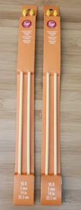2 paquetes de agujas de tejer de plástico Boye Perfection Points EE. UU. 8 (5 mm) 14" 35,5 cm - Imagen 1 de 5
