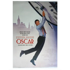 OSCAR (1991)  27"X41" RARE US ONE SHEET  SYLVESTER STALLONE - Picture 1 of 5