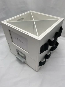 White Rotating Craft Storage W/Drawers, Compartments, Magnets + Photos - Picture 1 of 9