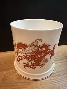 Rangoon Red Dragon China Vase - Picture 1 of 5