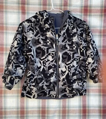 ZeroXposur Boys Coat: Size M (5/6) Gray Hooded Long Sleeve REVERSIBLE - Image 1 of 3