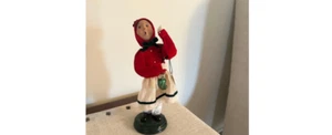 Vintage 1999 Byers Choice Carolers Girl with Pickle Ornament - Picture 1 of 5