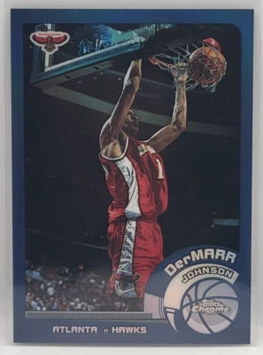 02-03 Topps Chrome DerMarr Johnson Refractor Parallel Card (Atlanta Hawks) - Image 1 of 2