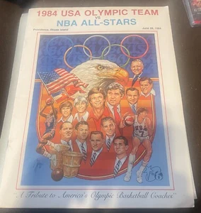 1984 U.S. Men's Olympic Basketball Program Michael Jordan - Picture 1 of 8
