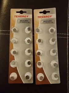 Tenergy Button Cells 1.5V Alkaline AG3 LR41 for Watches Electronic Device (2) - Picture 1 of 1