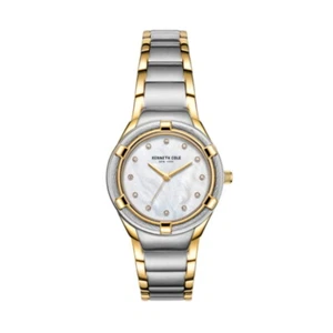 Kenneth Cole Orologio KC50980001 Donna Cinturino Bicolor Quadrante Madreperla - Foto 1 di 4