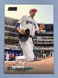 2023 Topps Stadium Club Black Foil Parallel George Kirby #242 Seattle Mariners - Picture 1 of 2
