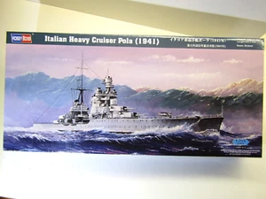 Hobby Boss 1:350 Scale Italian Heavy Cruiser "Pola" (1941) model kit # 86502 - Picture 1 of 10