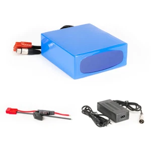 Batterie Lithium-Ion 12V 60Ah 720Wh Batterie Scooter Camping Golf Battery 50A BMS - Photo 1/8