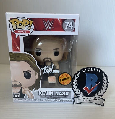 Подписанный Кевином Нэшем NWO 74 CHASE WWE FUNKO POP BECKETT QR-код сертификат подлинности 1 - Изображение 1 из 4