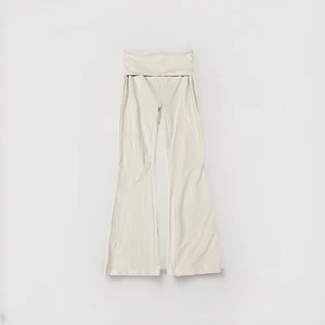 ShoSho Leggings Womens Size Small White High Waisted Flare Leg Compression - Picture 1 of 7
