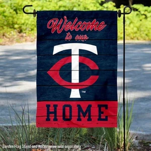 Minnesota Twins Welcome To Our Home Garden Flag and Yard Banner - Picture 1 of 5
