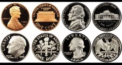 20 Gem Proof Uncirculated US 1¢-5¢-10¢-25¢ Mixed UNC Coin Lot + Bonus Coin - Image 1 of 3