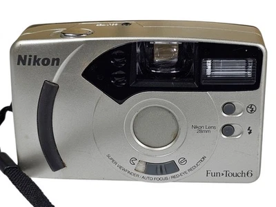 Nikon Fun•Touch 6 35mm Film Camera Point & Shoot Compact with 28mm Lens Tested  - Image 1 of 4