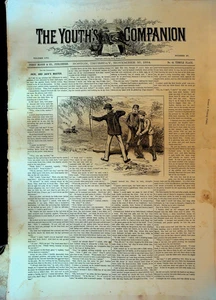 The Youth's Companion November 20 1884 Convicts Romania Queen Elizabeth - Picture 1 of 3