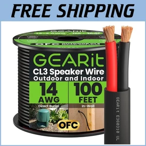 Cable de altavoz OC de alta calidad 100 pies 14 AWG - clasificación CL3 para instalaciones seguras - Imagen 1 de 9