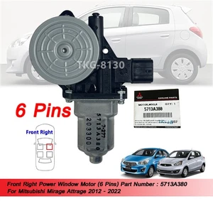 FR Power Window Moter 5713A380 6 Pins Fit Mirage Attrage 2012 2013 - 2022 - Picture 1 of 8