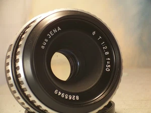 objectif AUS Jena 50mm F 2.8 Lens M42 - Imagen 1 de 3