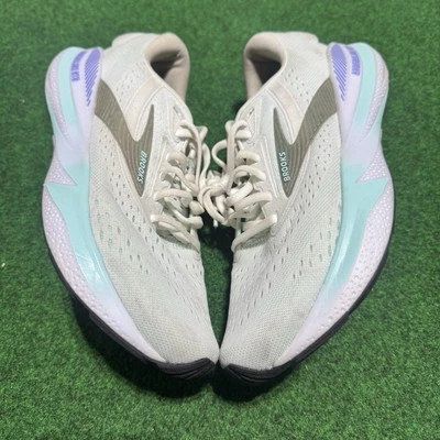 Brooks Adrenaline GTS 24 Shoes Womens 9.5 White Limpet Shell Amparo Road Jogging - Image 1 of 4