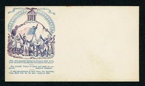 [USA] Civil War ‘STAR SPANGLED BANNER’ Patriotic Cover (unused) - Picture 1 of 2