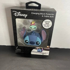 DISNEY STITCH  & SCRUMP CHARGING BLOCK PROTECTOR & CABLE BYTE - Zdjęcie 1 z 4