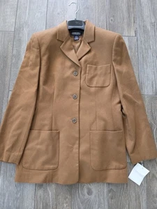 Lands End Pecan Wolle Kaschmir Mischung Blazer Jacke Damengröße 6. Neu mit Etikett - Bild 1 von 9