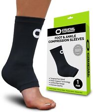Ankle Brace Compression Sleeve for Men & Women 1 Pair - Best Ankle Support Fo...