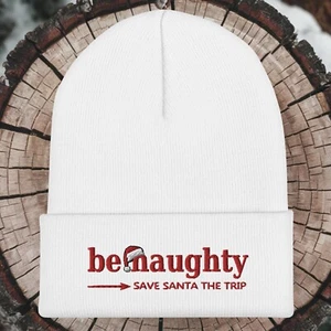 Gorro tejido Be Naughty Save Santa the Trip para hombre mujer - Imagen 1 de 19