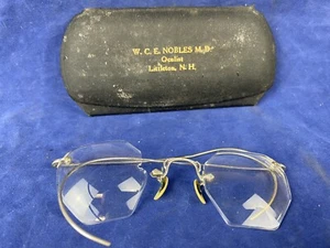 Antique C.1920 Bausch & Lomb EYEGLASSES marked bridge 10K BR & temples 1/10 12K - Picture 1 of 12