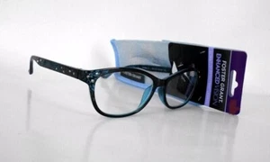 Foster Grant VRL 1901 Teal Reading Glasses +1.75 With Case NEW!! - Picture 1 of 4