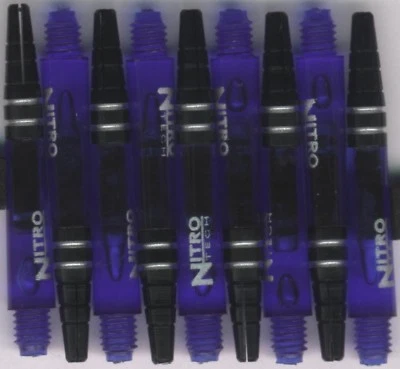 RED DRAGON NitroTech Deep Blue Short Polcarbonate/Aluminum Top Dart Shafts: 1 set of 3