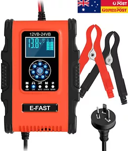 12V 12A 24V 6A Car Battery Charger Lead-acid AGM GEL& Lithium LiFePO4 Repair - Picture 1 of 7