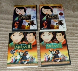 Disney 2 Qty Movie DVD Lot! Mulan Special Edition + Mulan II Animated! Complete! - Foto 1 di 4