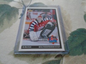 1992-1993 UD McDONALDS / 1 ED BELFOUR CHICAGO BLACKHAWKS