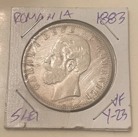 Romania 5 Lei 1883 silver Cover