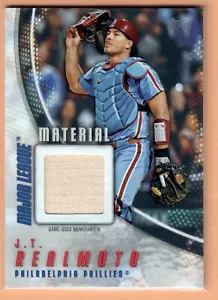 2025 Topps Serie 1 JT Realmuto Major League Materiale Pipistrello Phillies #MLM-JTR SP - Foto 1 di 2
